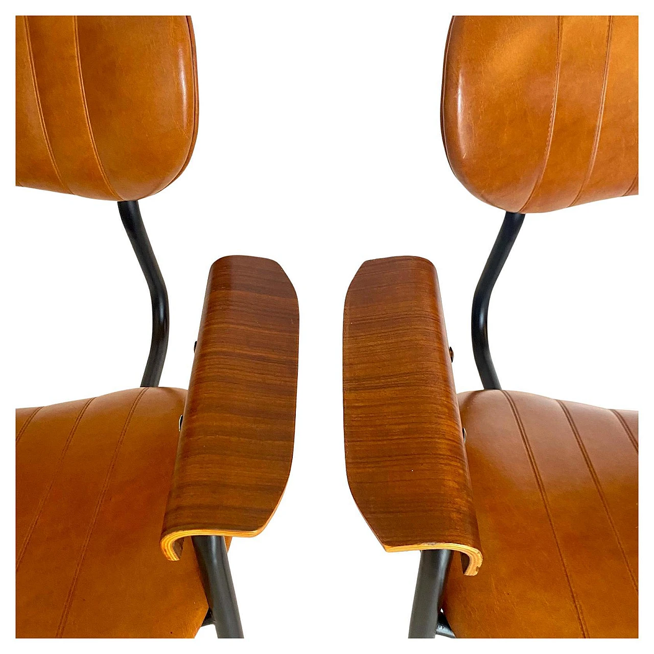 Pair of armchairs by Gastone Rinaldi for RIMA, 60s 13