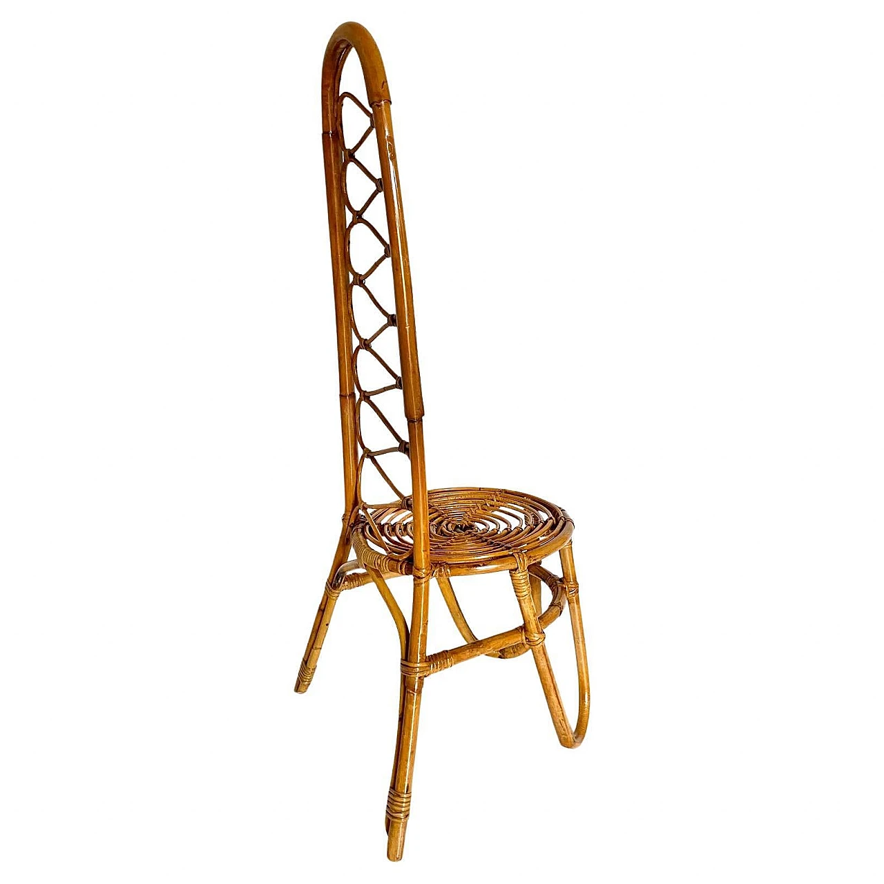 Pair of bamboo chairs from the 1960s, designed by Bonacina 10