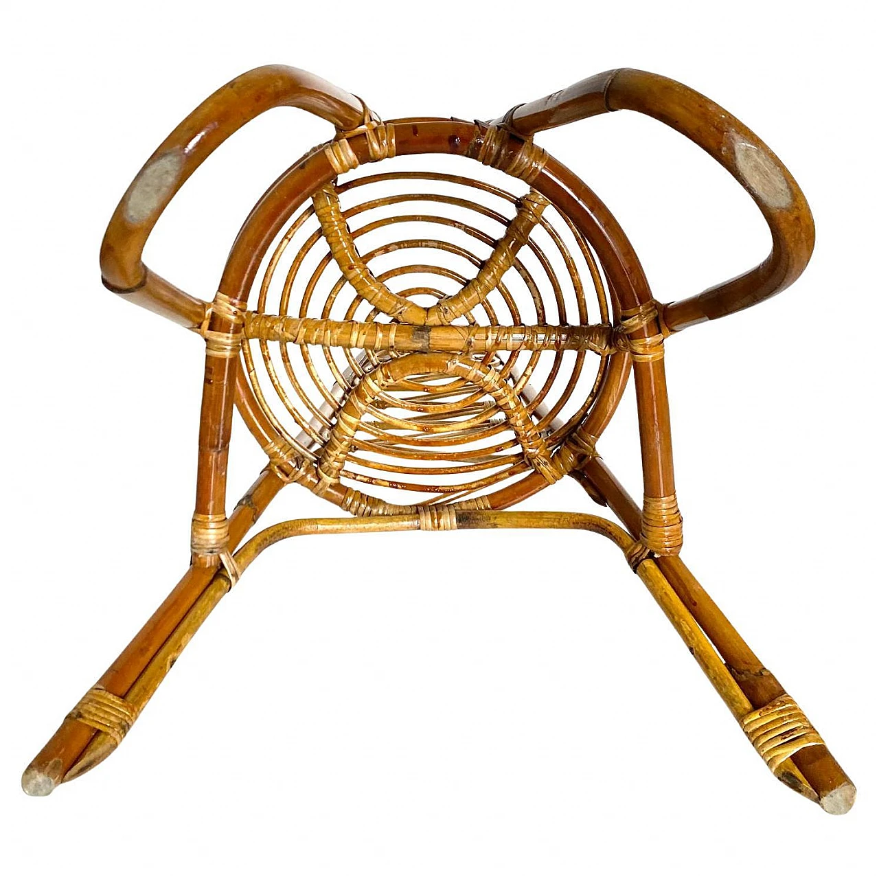 Pair of bamboo chairs from the 1960s, designed by Bonacina 17