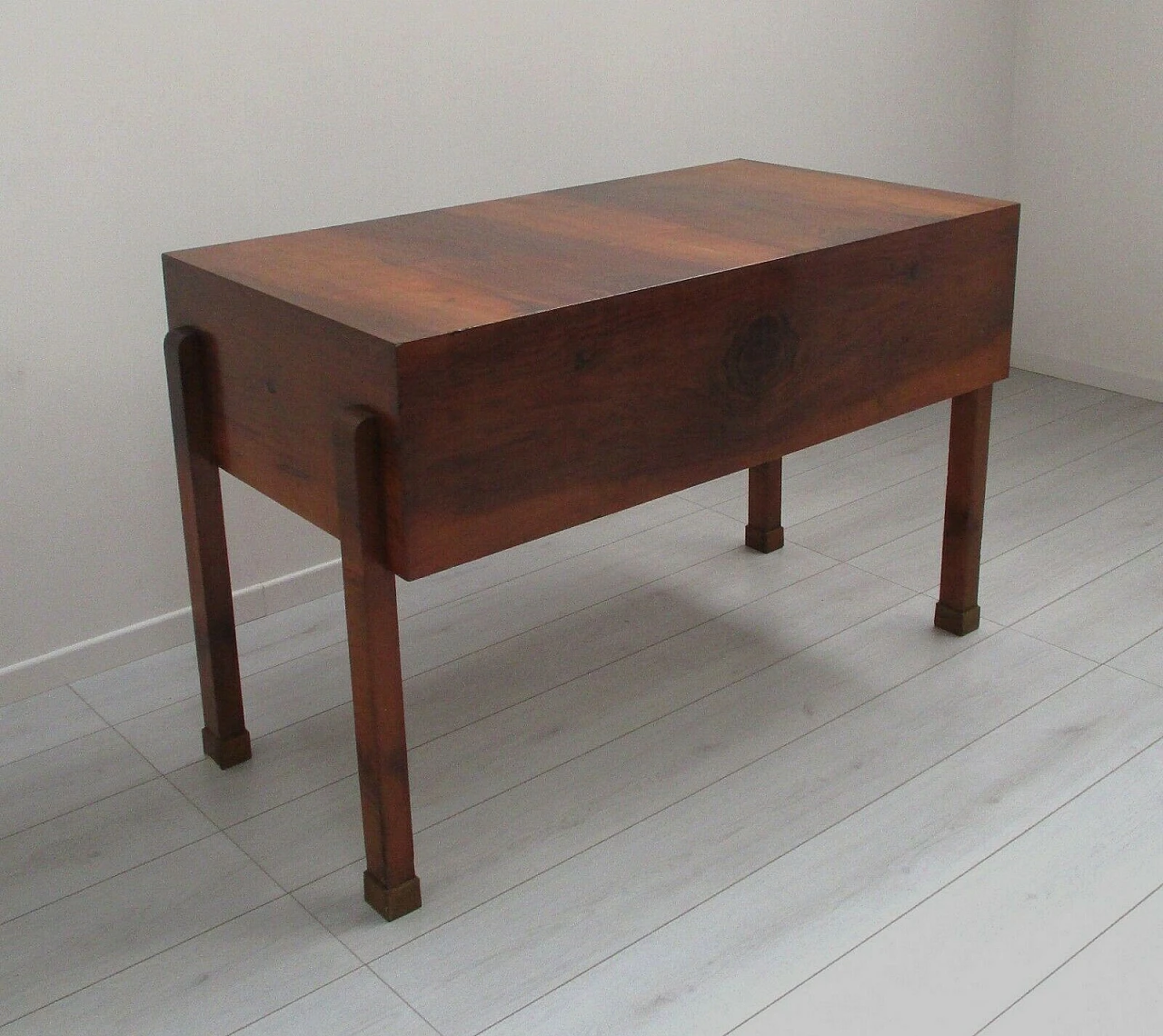 Art Deco walnut desk,  early 20th century 7