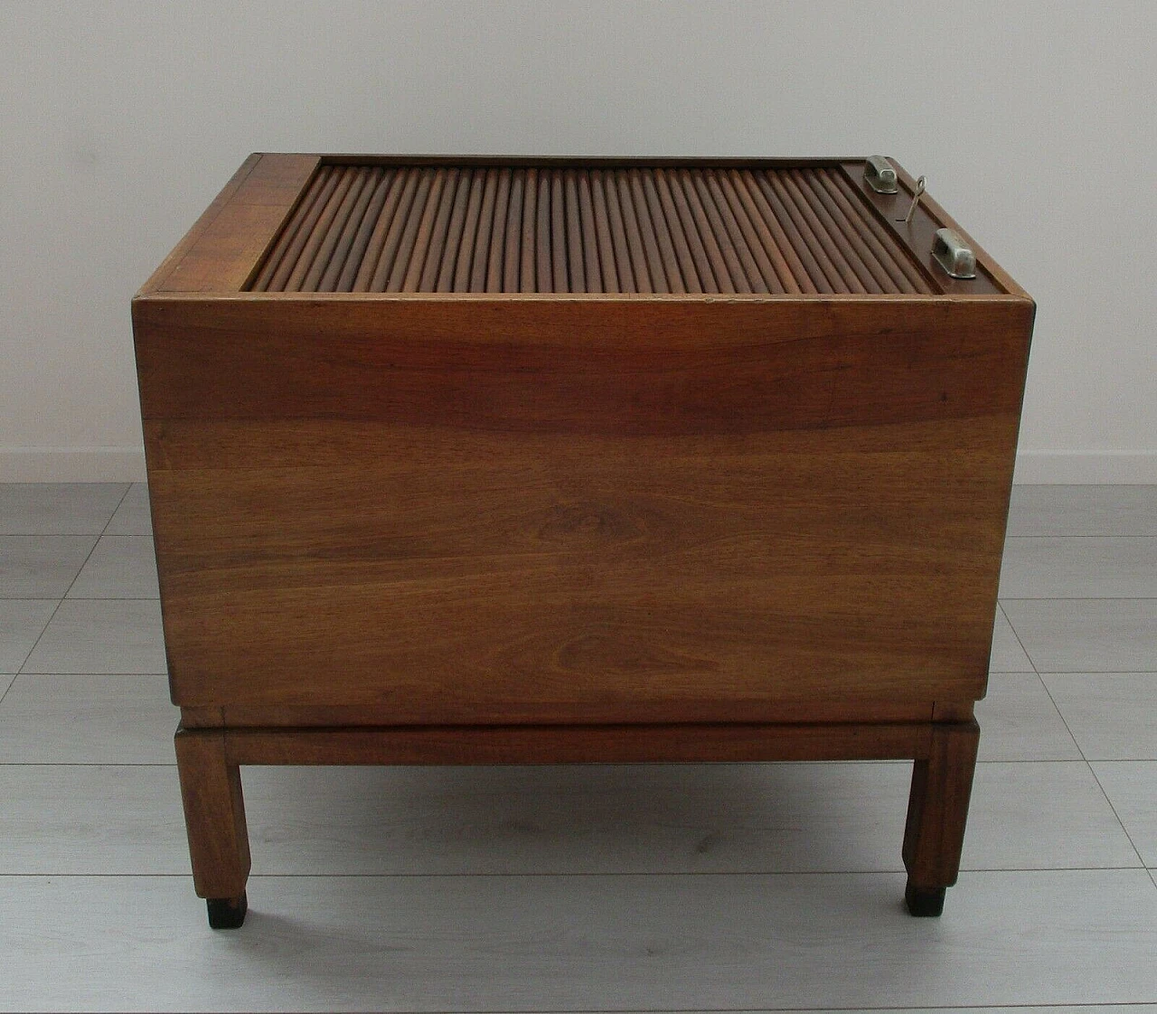 Office filing cabinet in walnut wood, 1930s 2