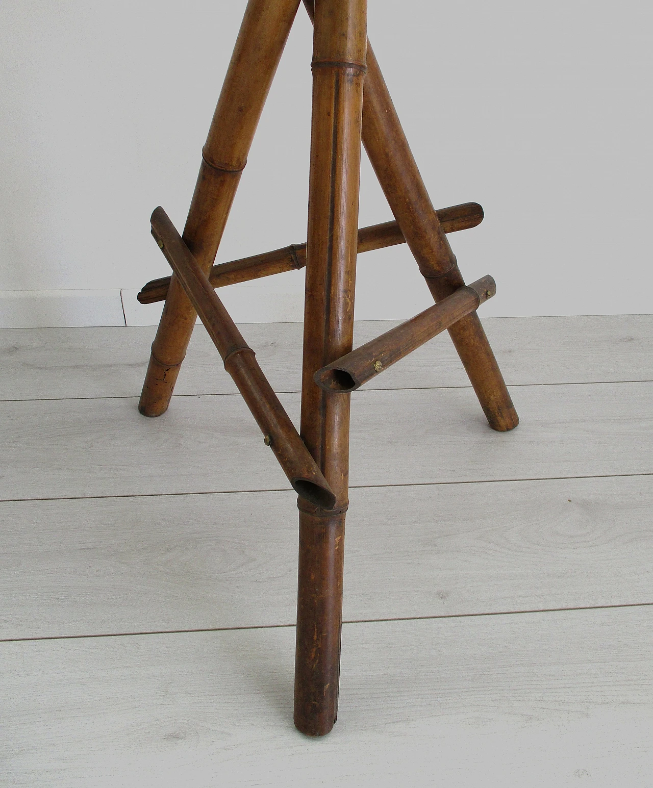 Bamboo tripod planter with three stands, 1920s 5