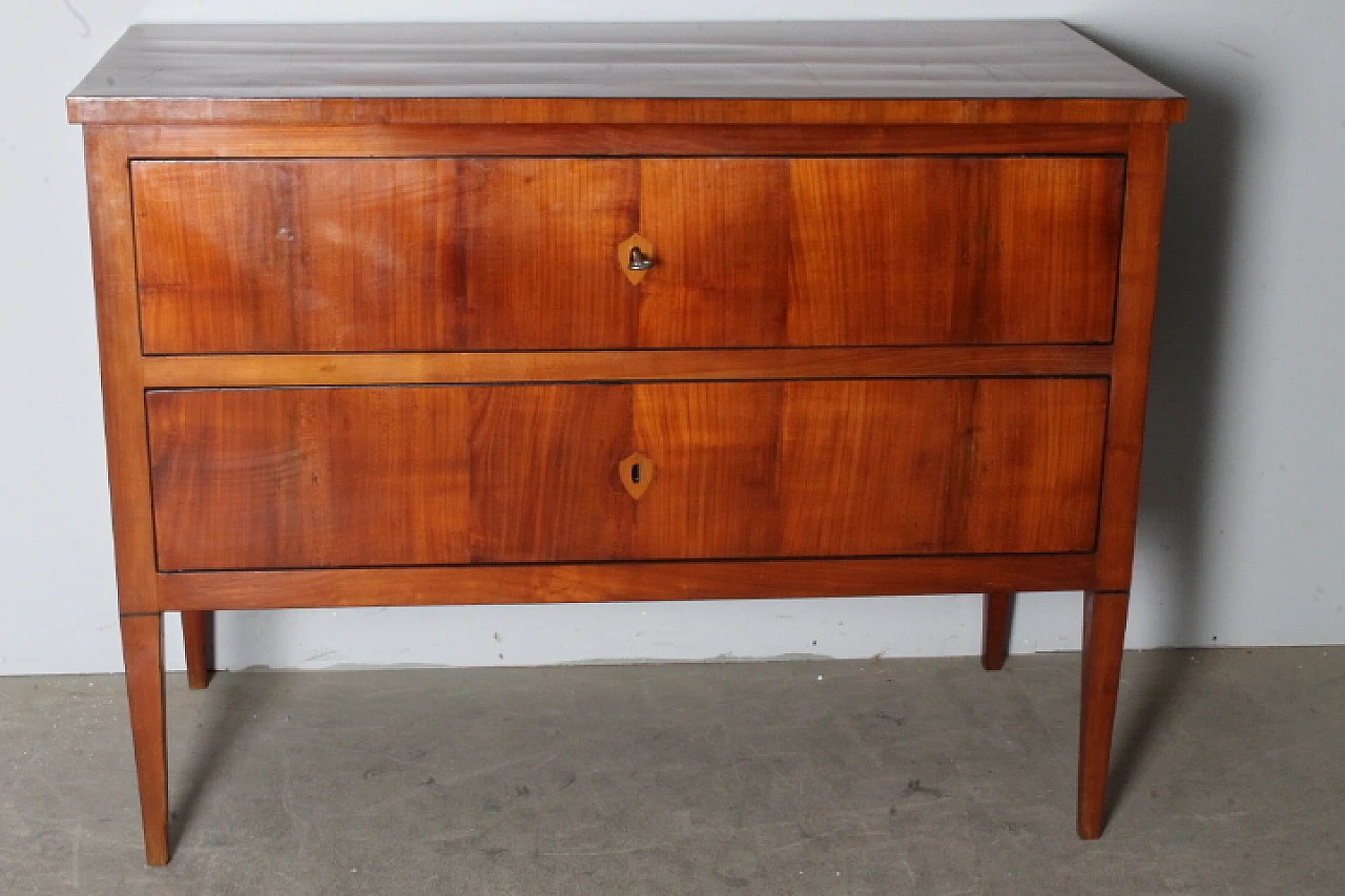 Sienese Chest of drawers Louis XVI in cherry wood, 1770 2