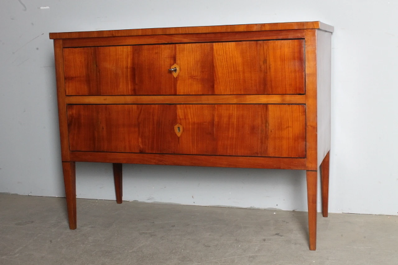 Sienese Chest of drawers Louis XVI in cherry wood, 1770 9