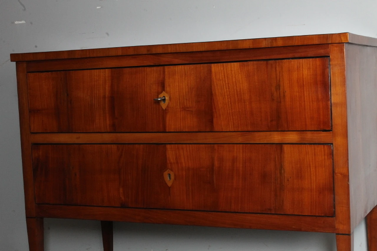 Sienese Chest of drawers Louis XVI in cherry wood, 1770 10