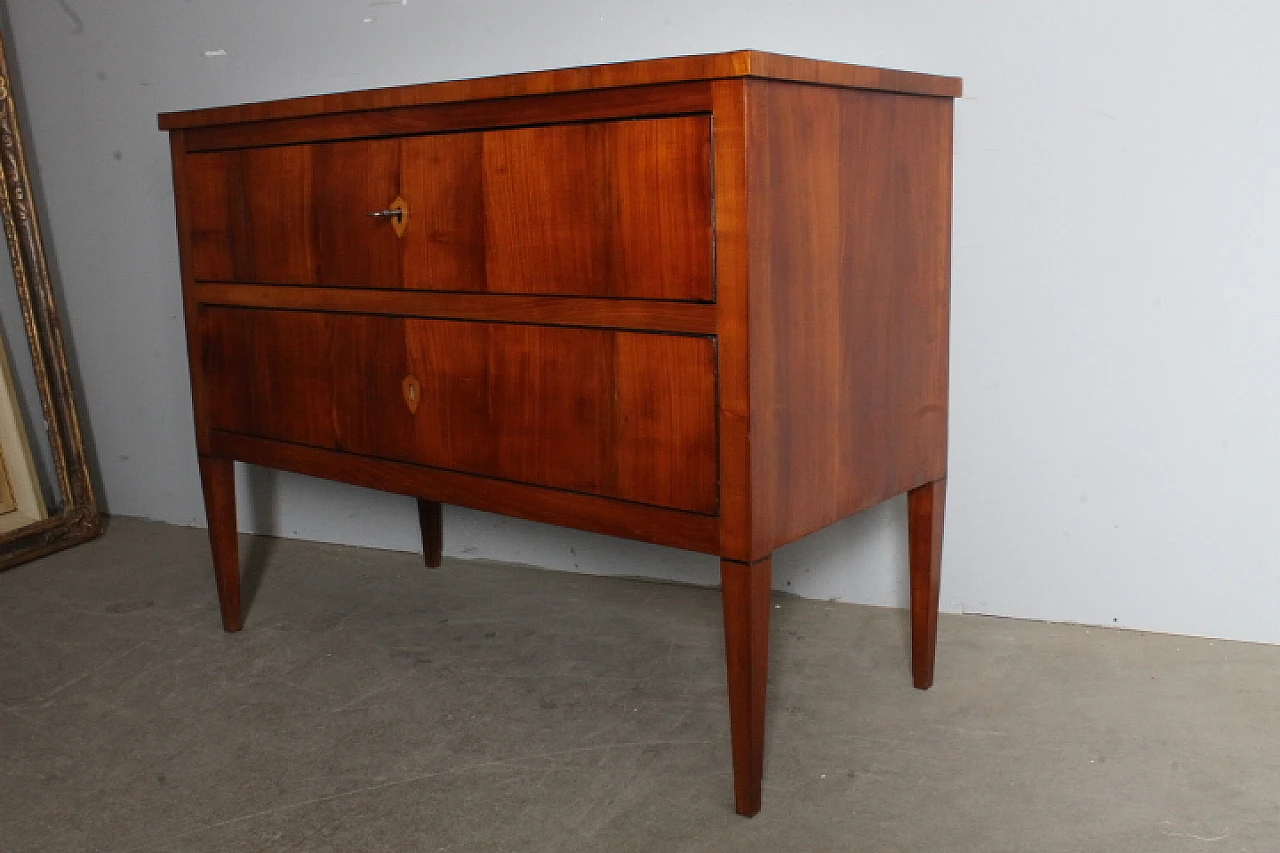 Sienese Chest of drawers Louis XVI in cherry wood, 1770 13