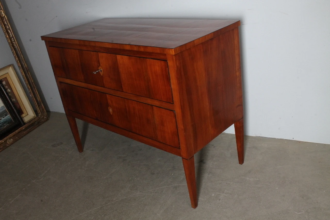 Sienese Chest of drawers Louis XVI in cherry wood, 1770 15