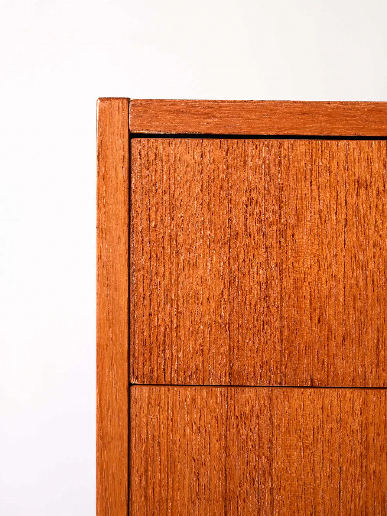 Scandinavian bedside table with drawers, 60s 5