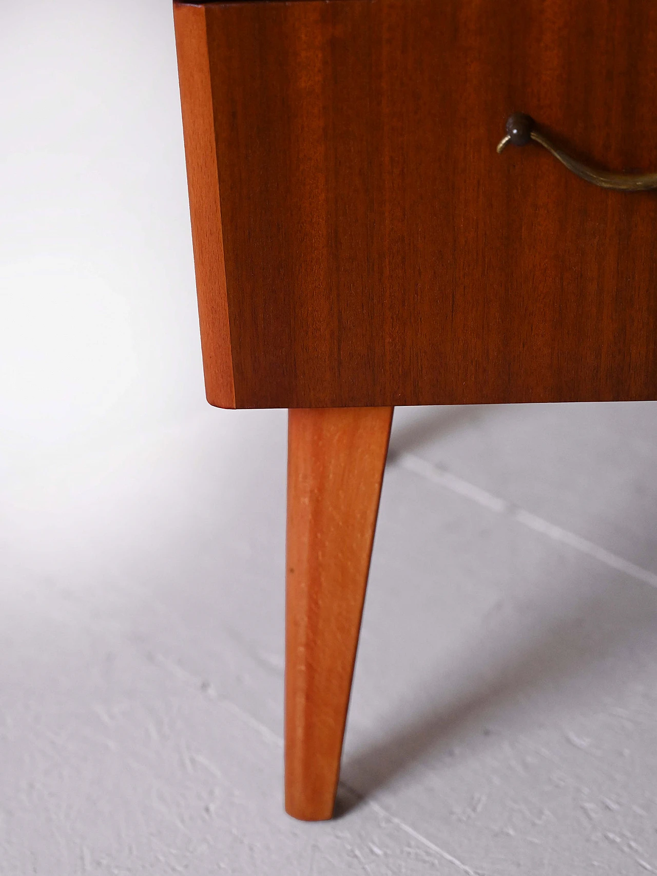 Chest of drawers with metal handles, 60s 6