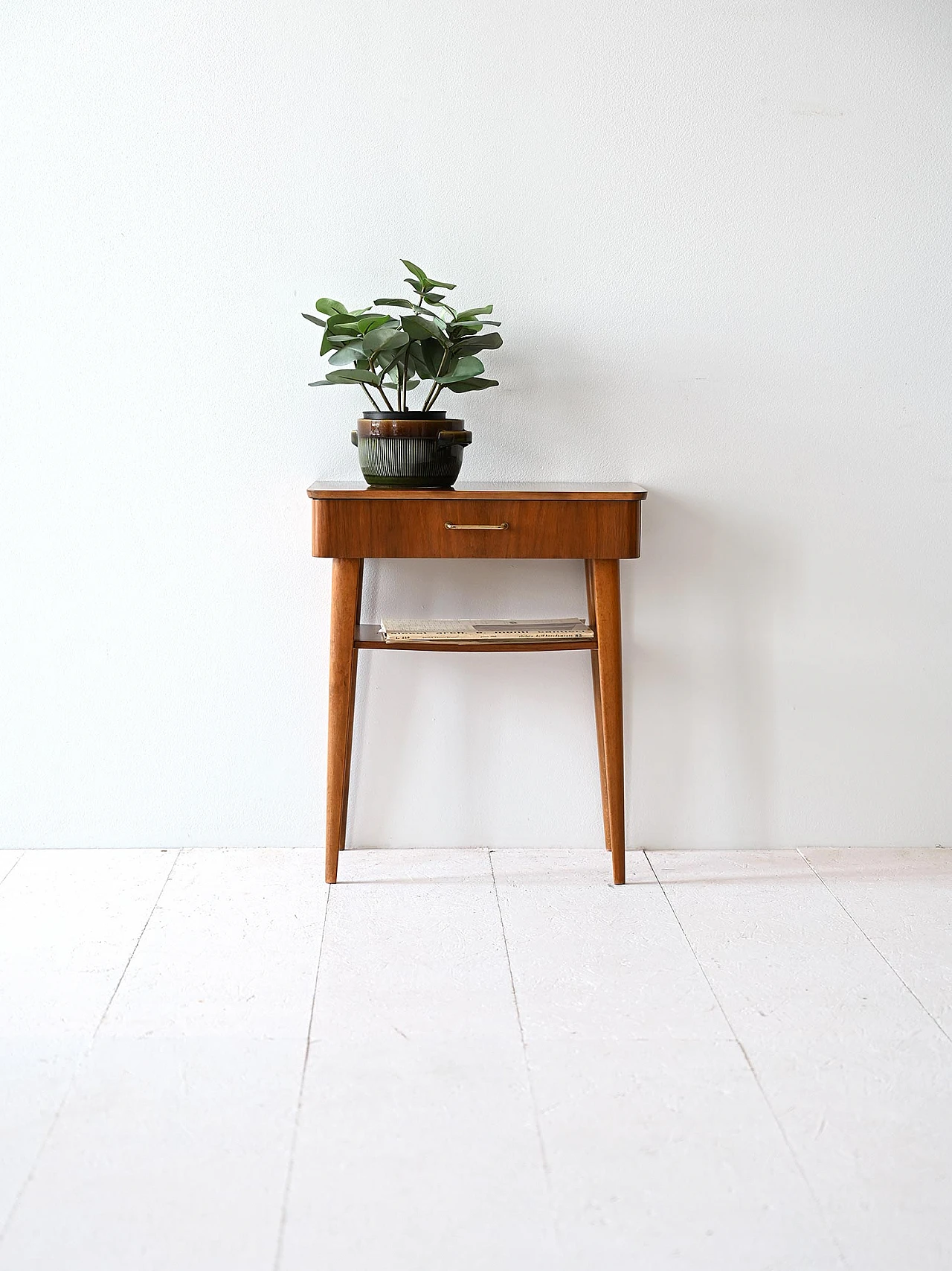 Scandinavian mahogany bedside table 1