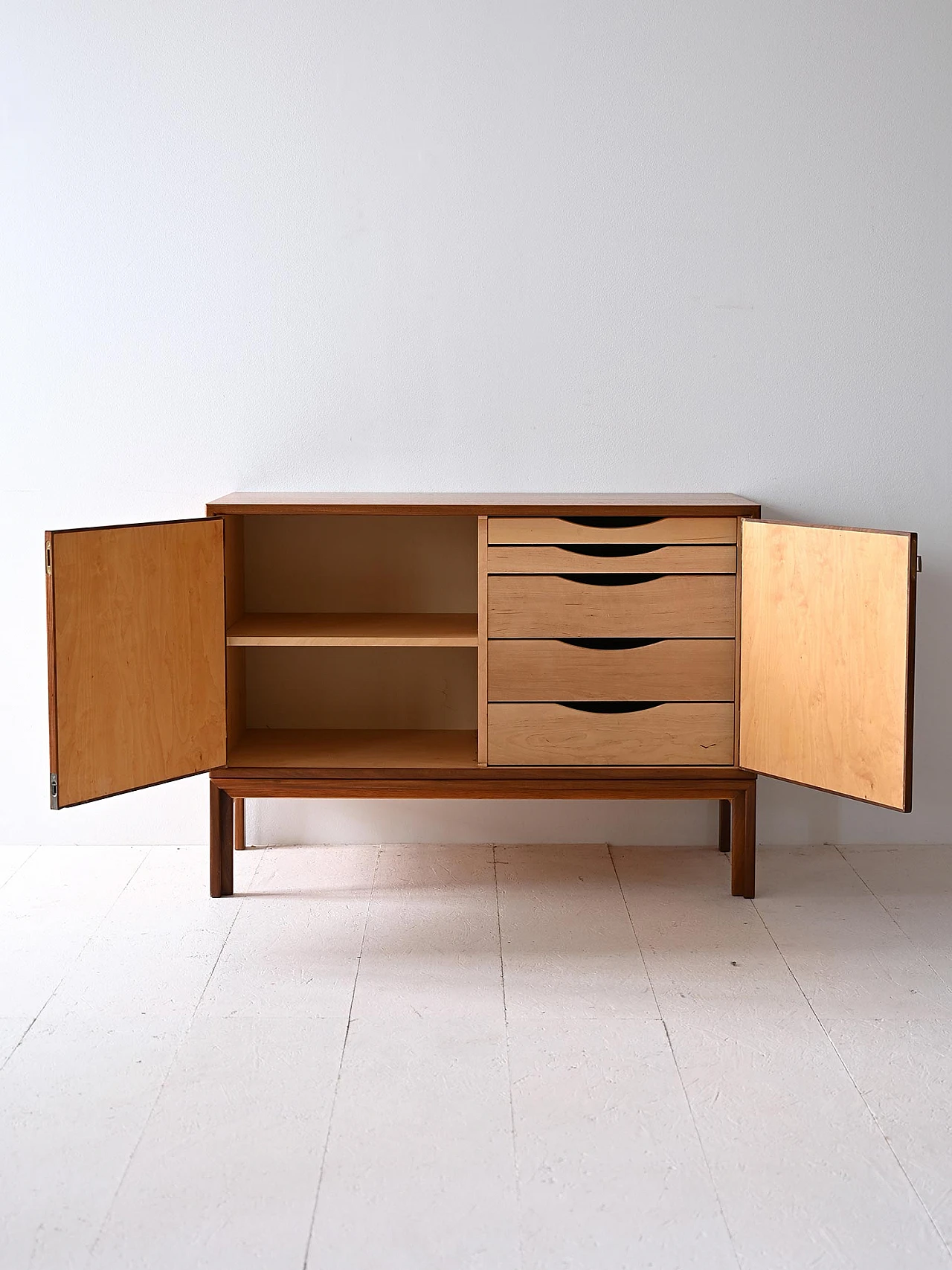 Sideboard cabinet in teak wood from the 1960s - Scandinavian production 3