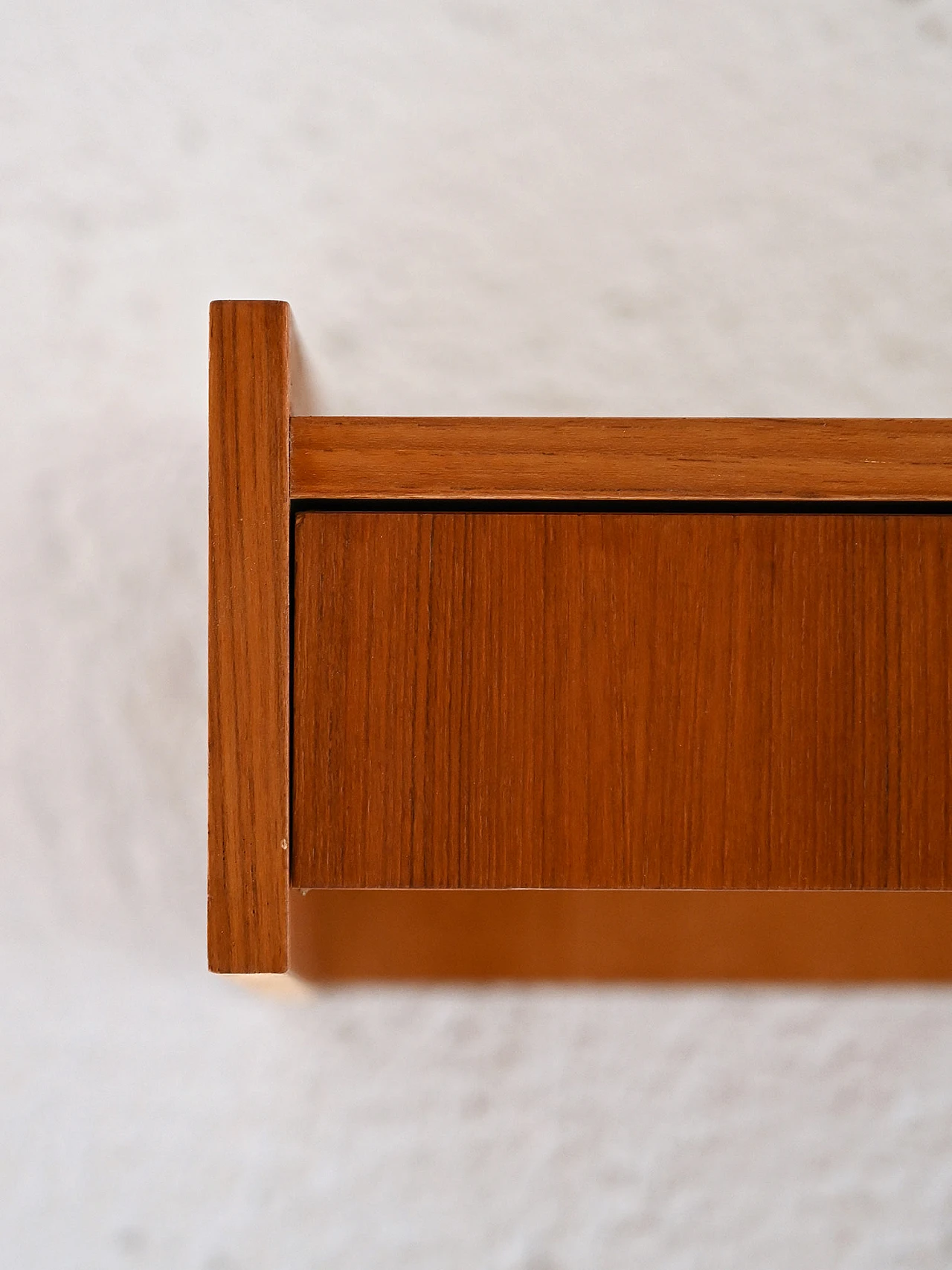 Suspended teak bedside table 6