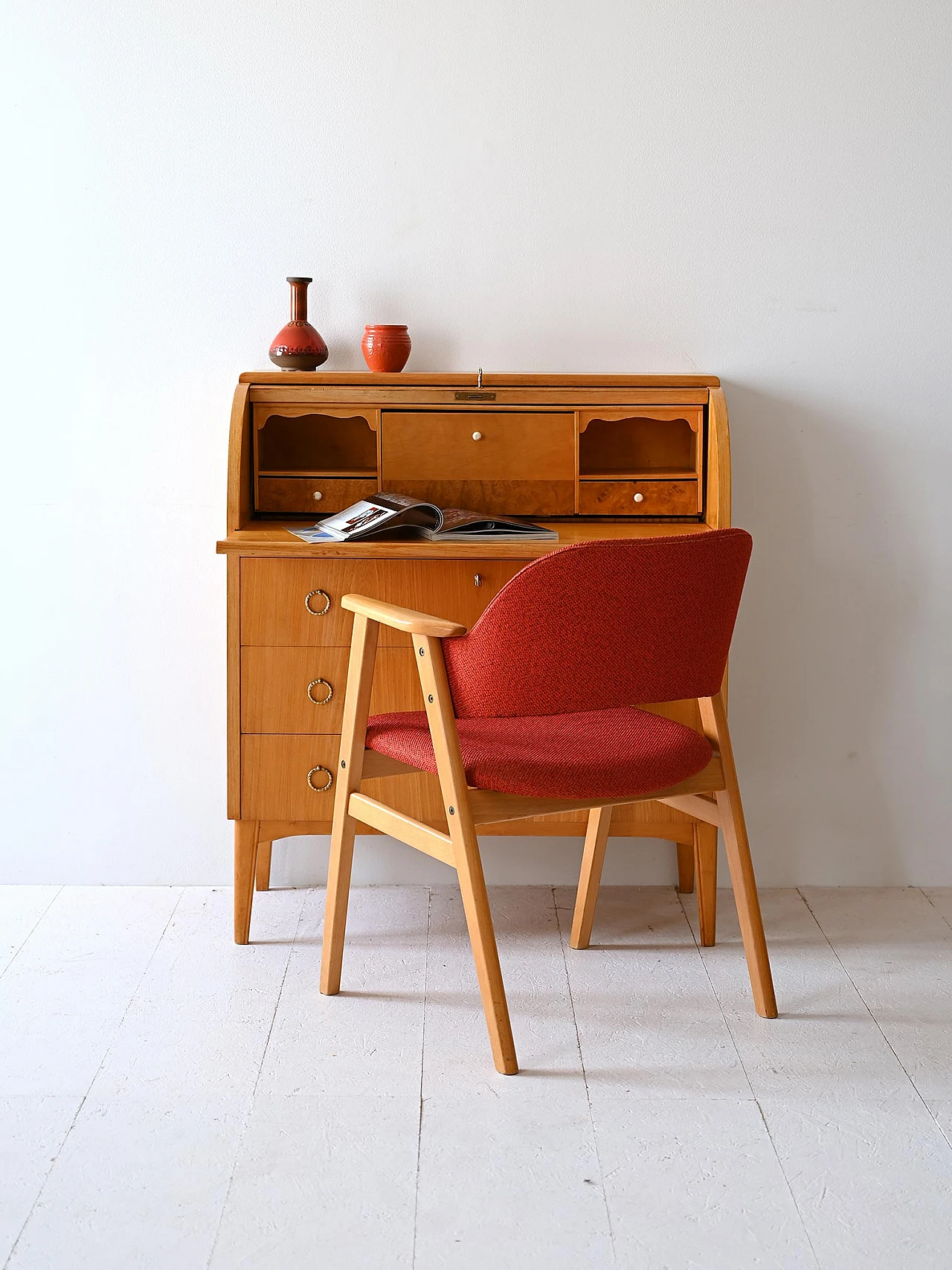 Secretaire scandinavo con ribaltina 2