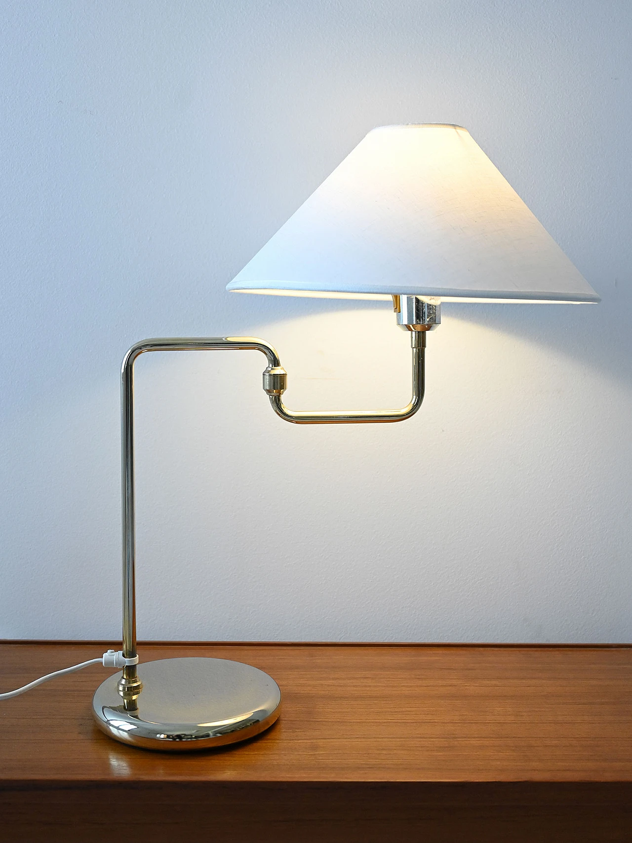 Golden table lamp from the 70s 4