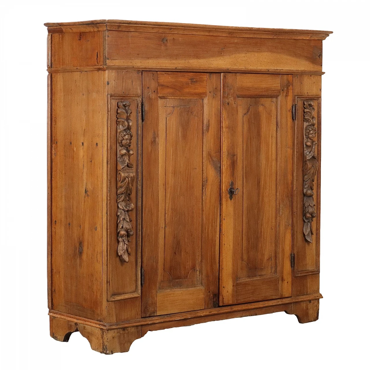 Credenza Barocca in noce con piano apribile, fine '600 1