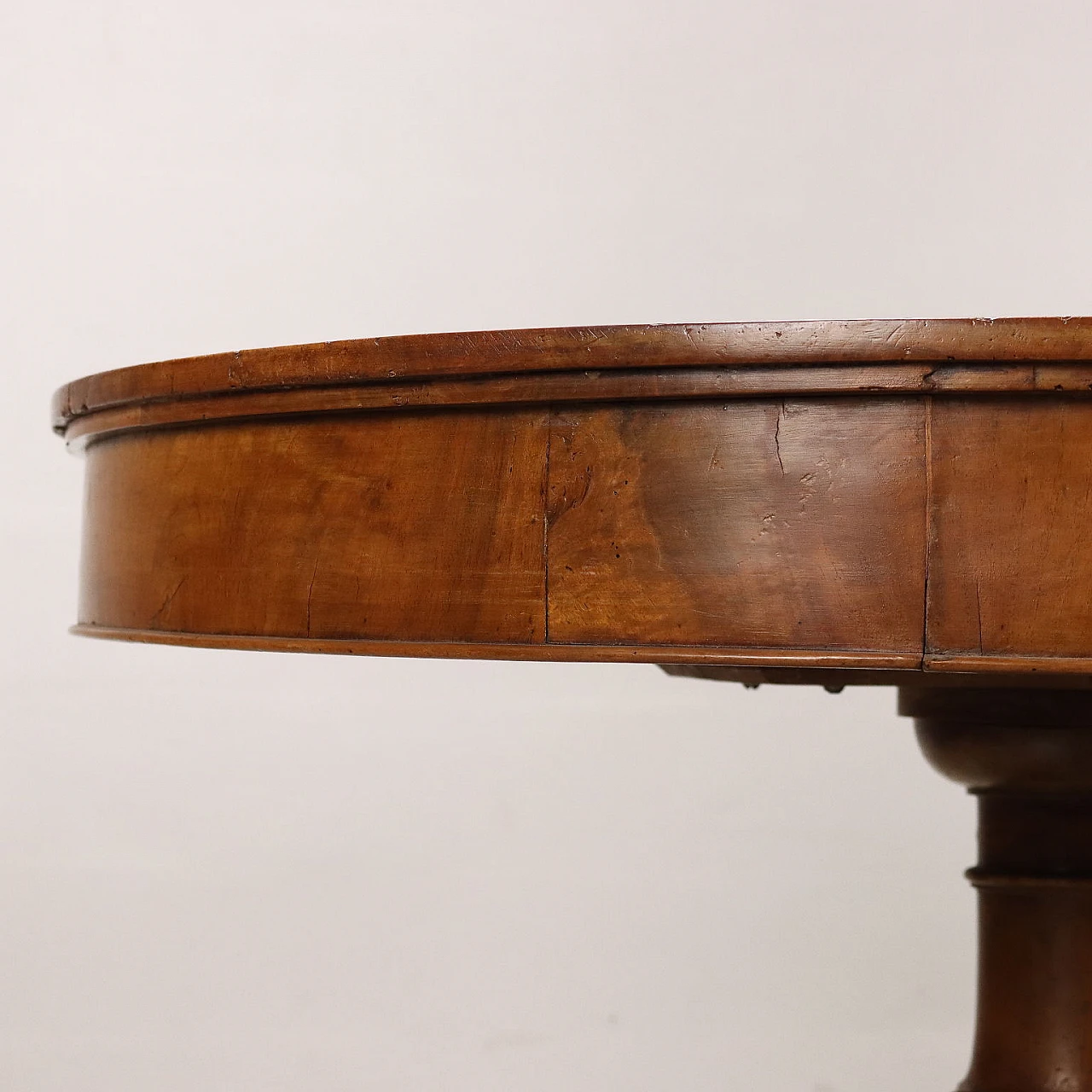 Round table Louis Philippe walnut , 19th century 4