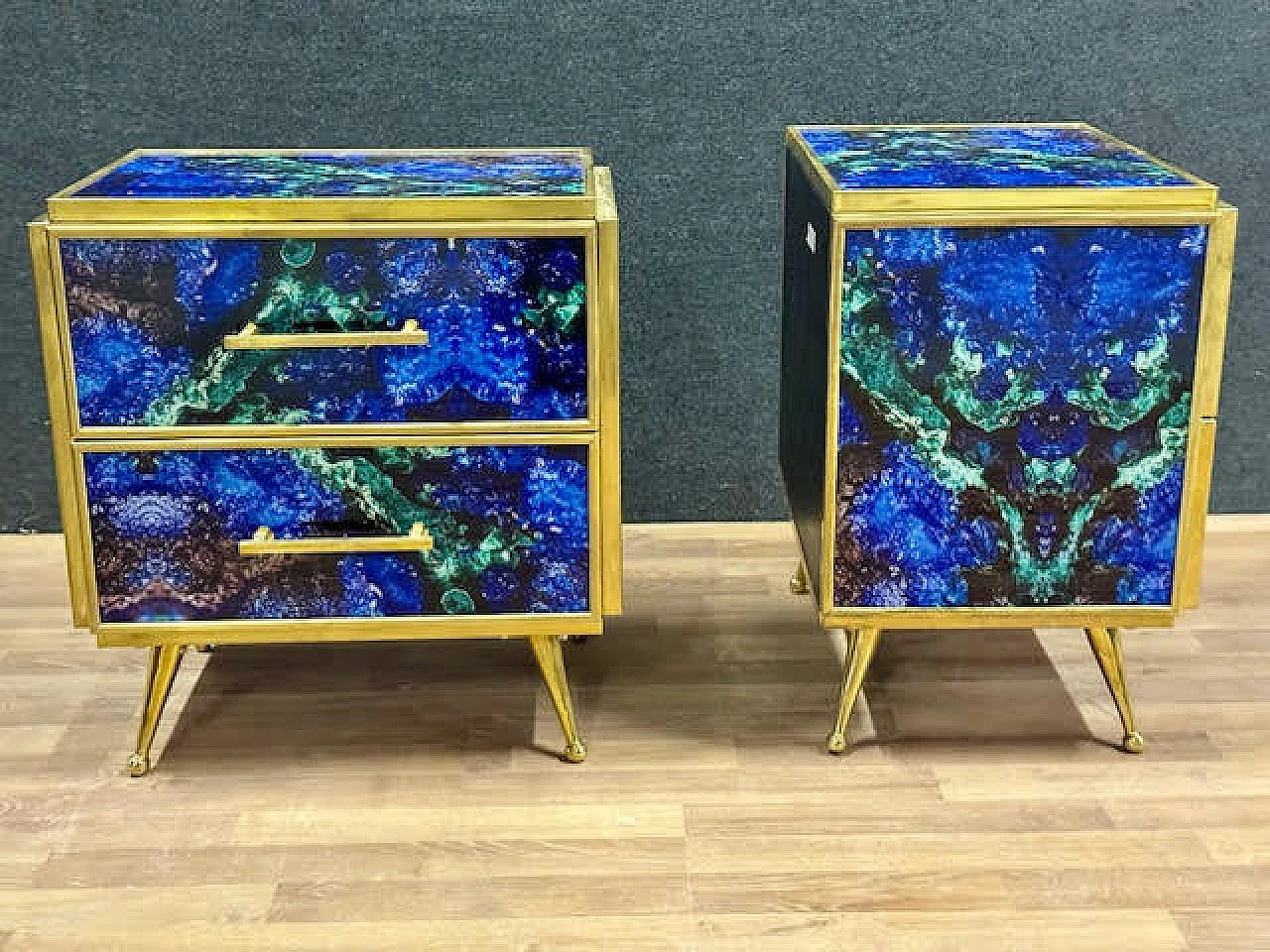 Pair of bedside table, 80s 3