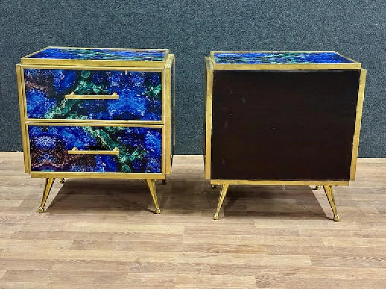 Pair of bedside table, 80s 9