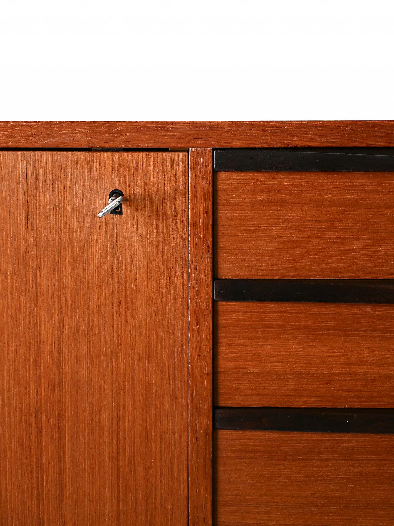 Scandinavian teak highboard, 1950s 8