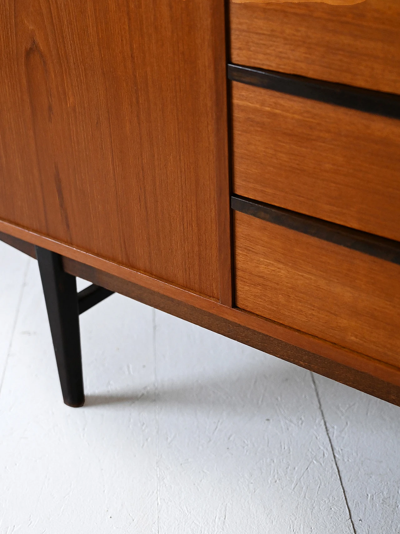 Scandinavian teak highboard, 1950s 10