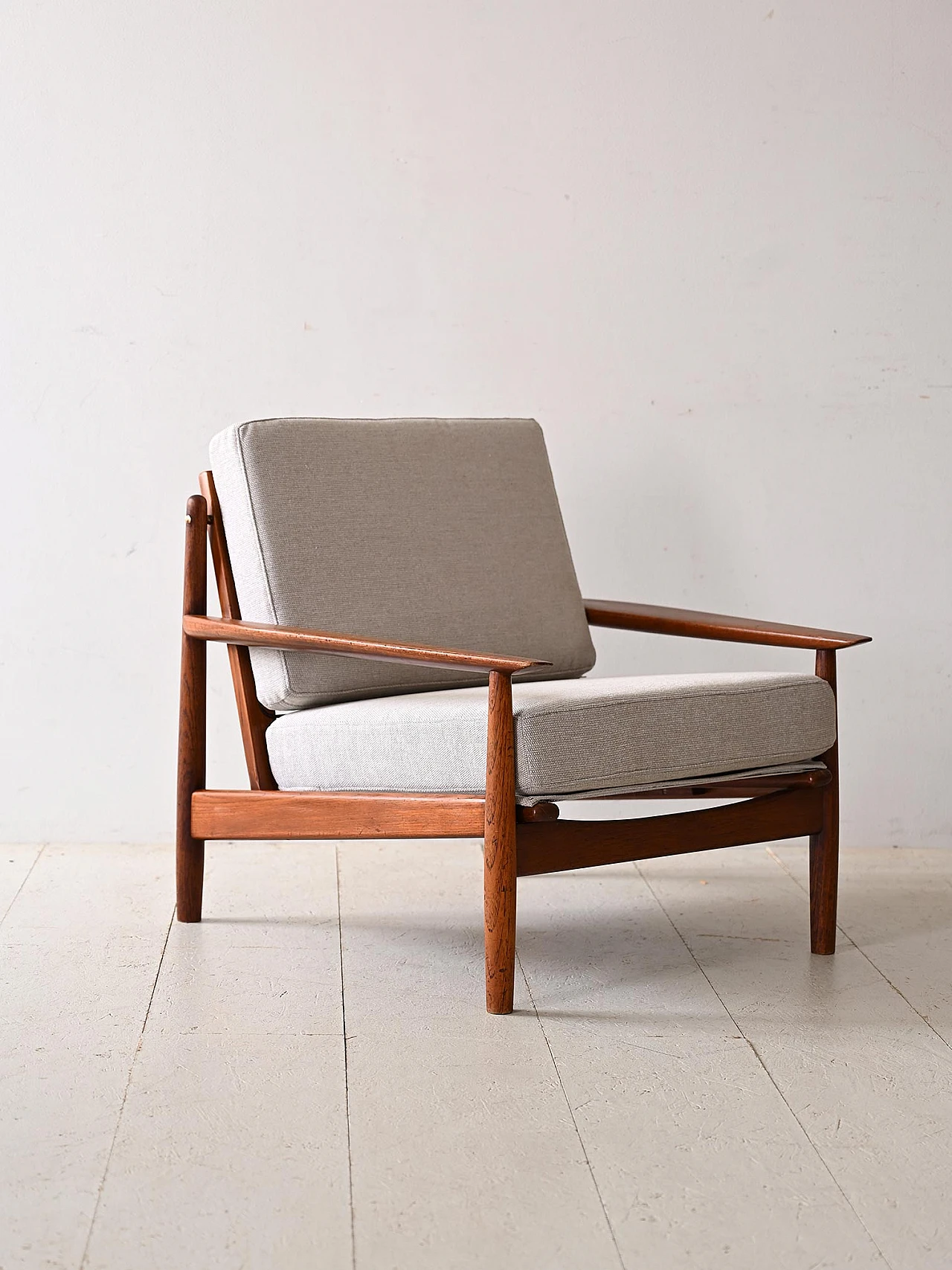 Danish teak armchair from the 1960s - Renewed cushions 5