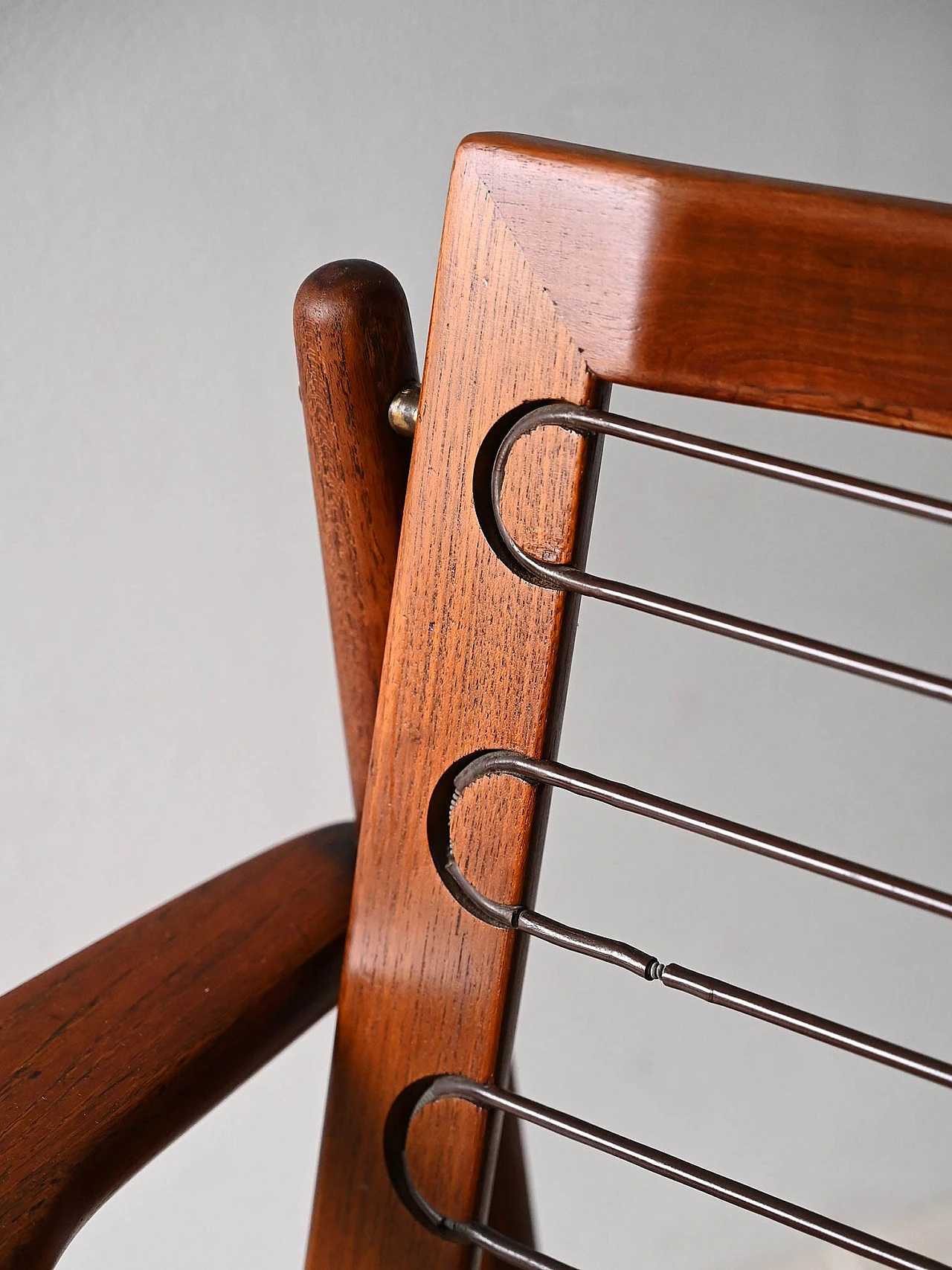 Danish teak armchair from the 1960s - Renewed cushions 11