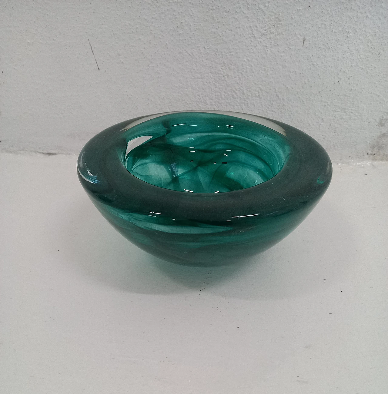 Green Murano glass ashtray 1