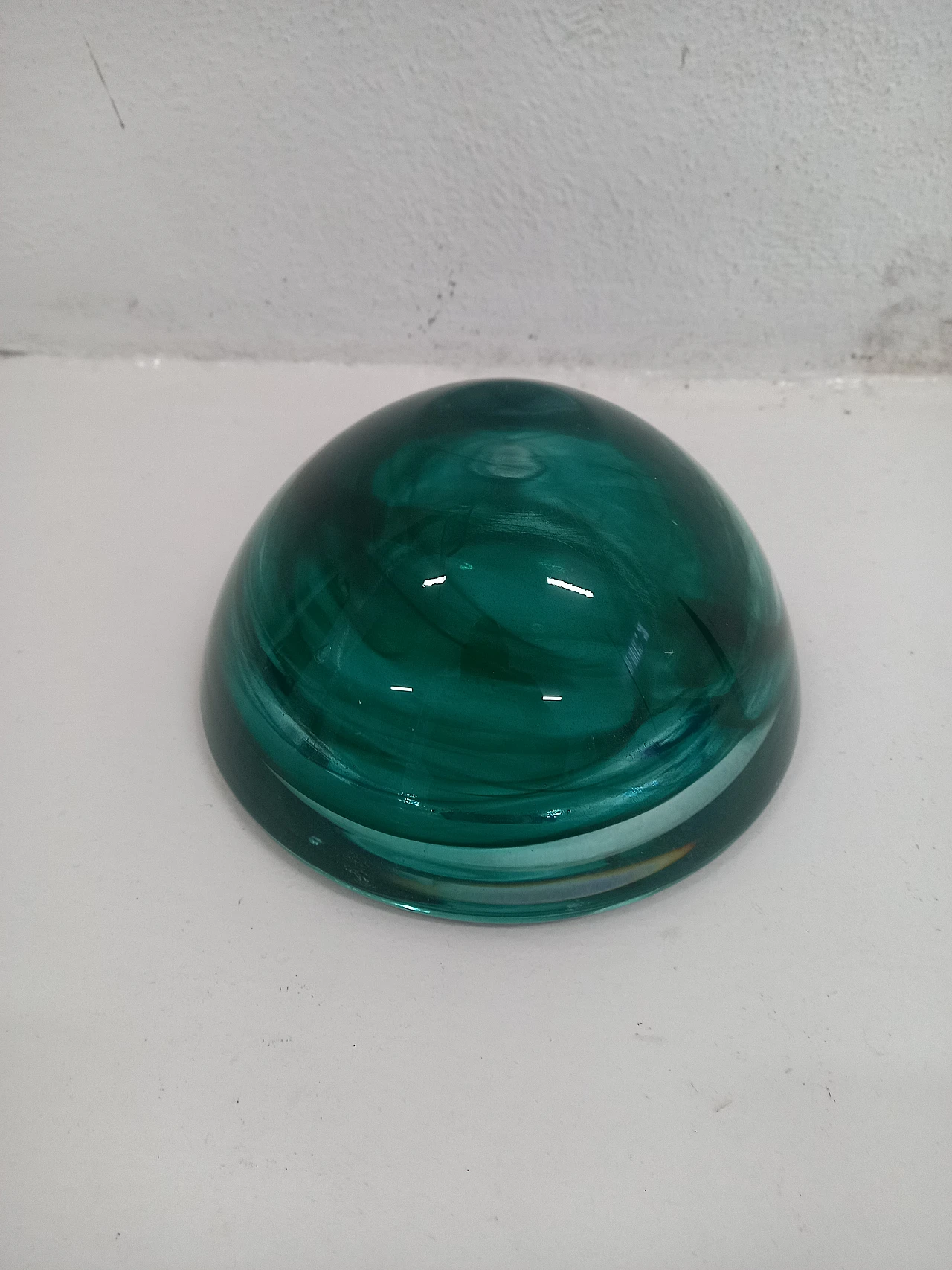 Green Murano glass ashtray 2