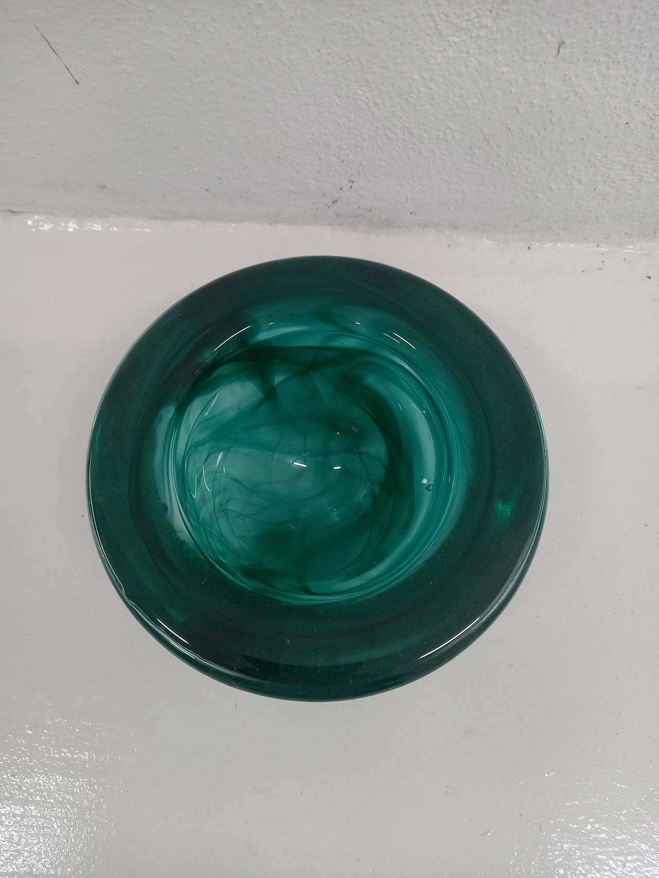 Green Murano glass ashtray 3