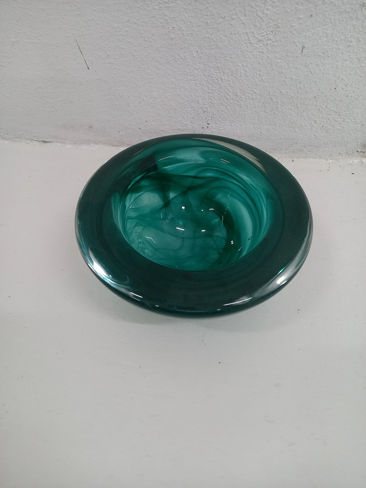 Green Murano glass ashtray 4