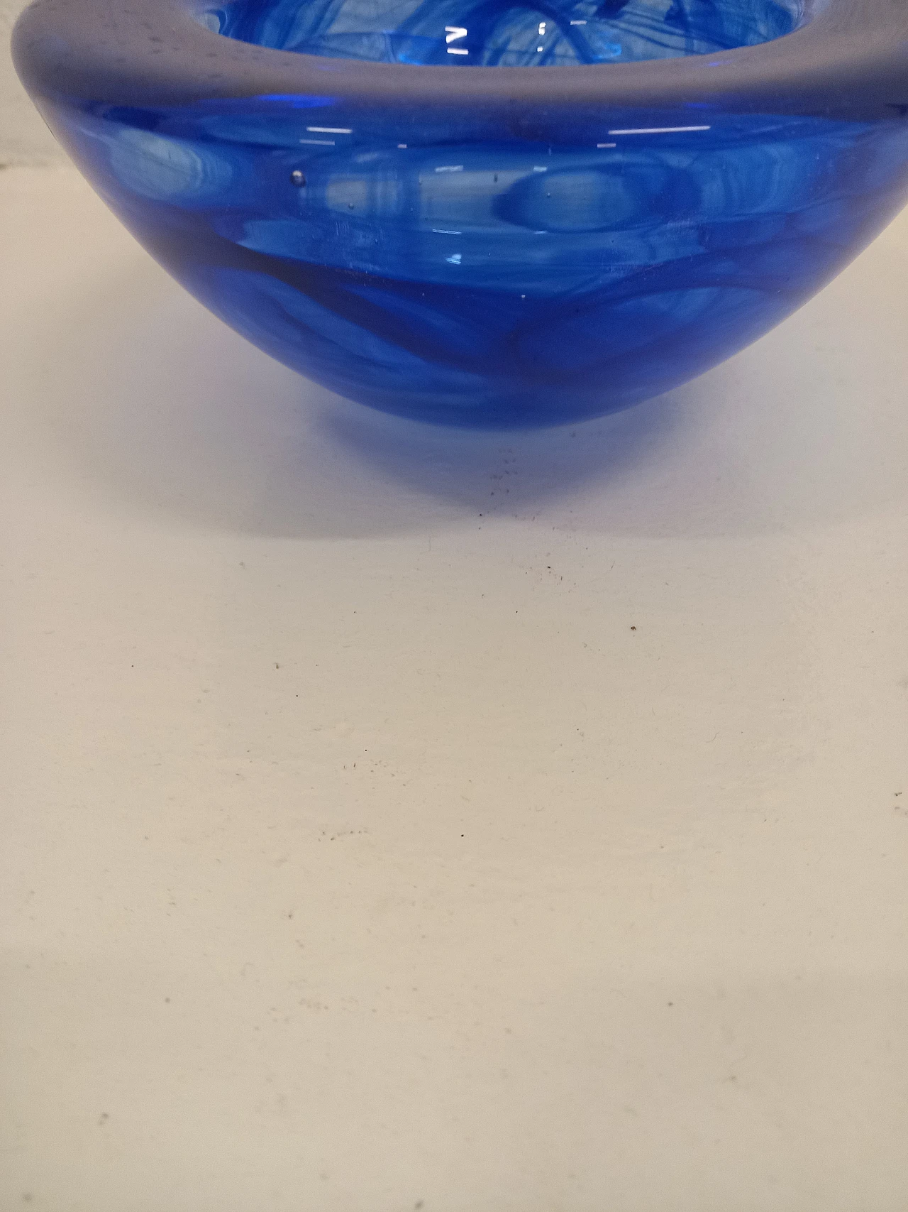 Blue Murano glass ashtray 3