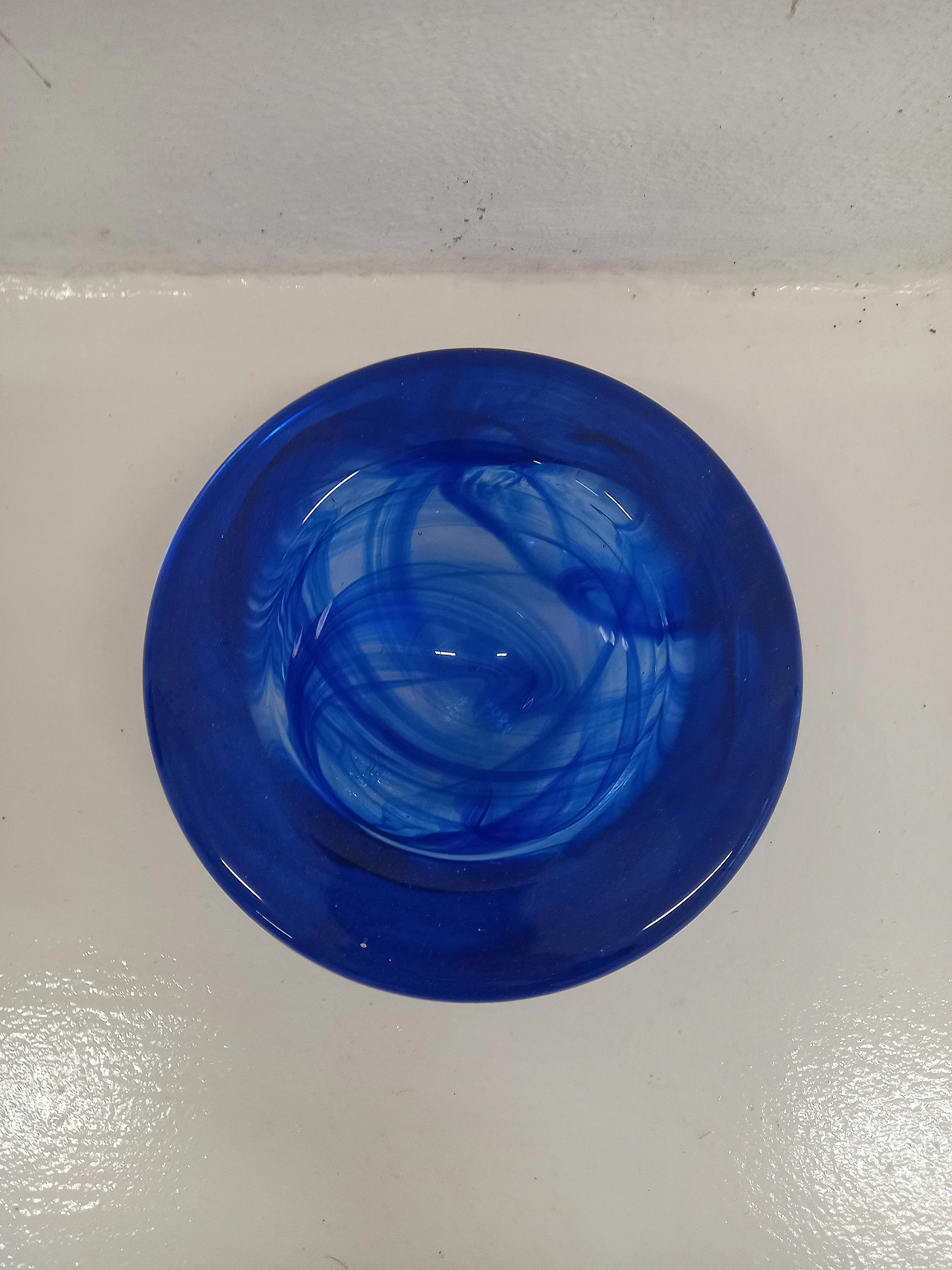 Blue Murano glass ashtray 4