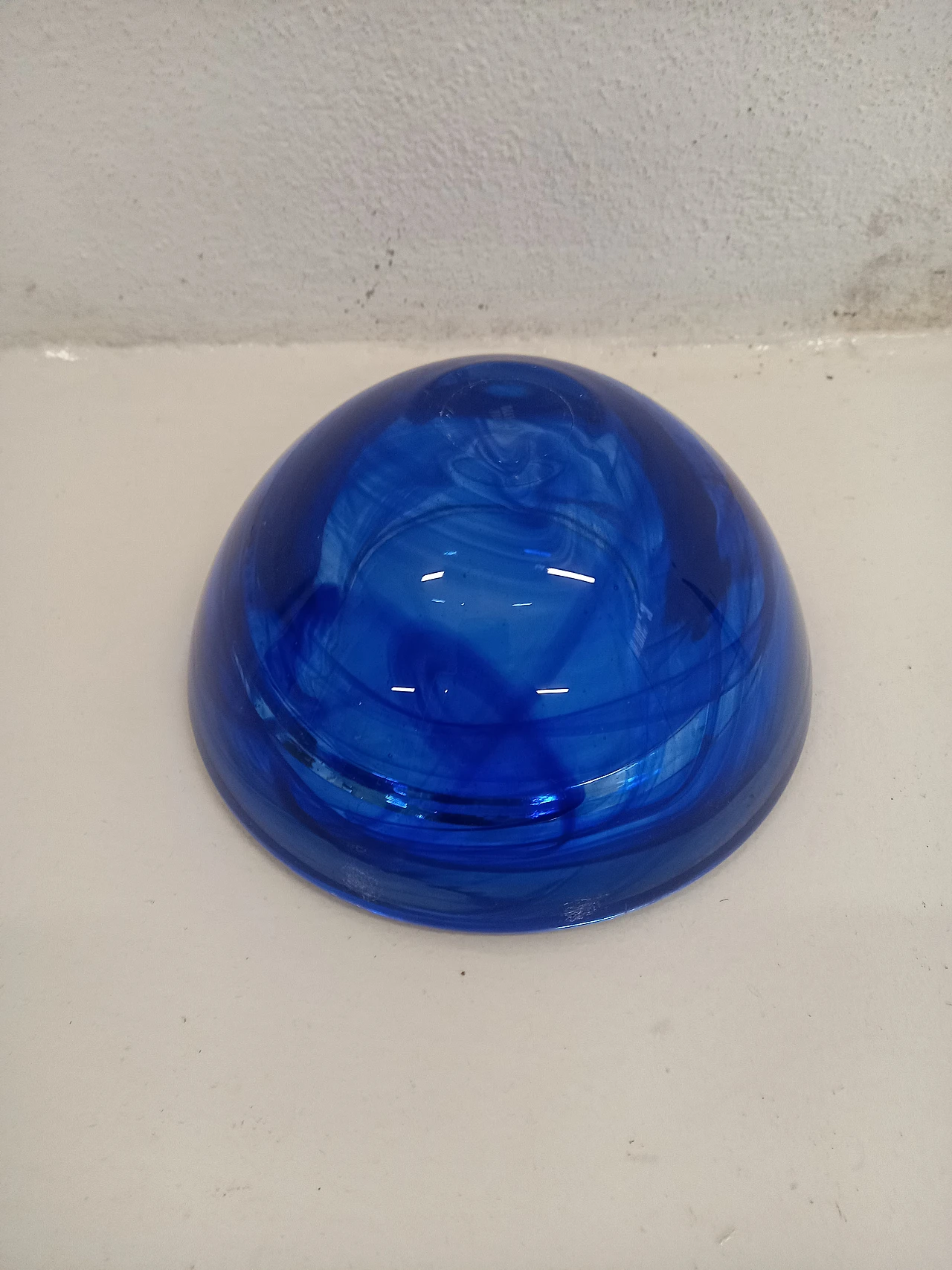 Blue Murano glass ashtray 5