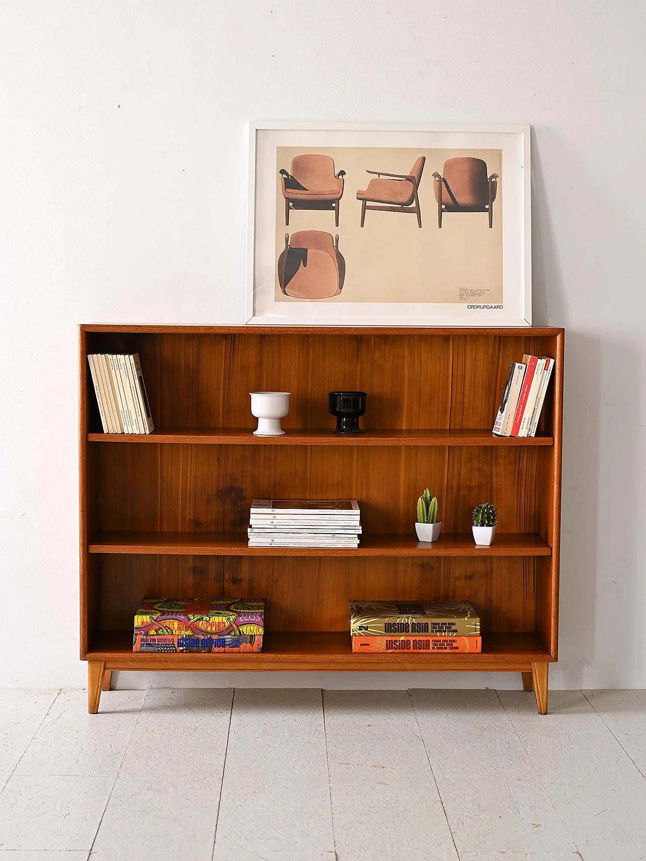 Swedish teak bookcase 1