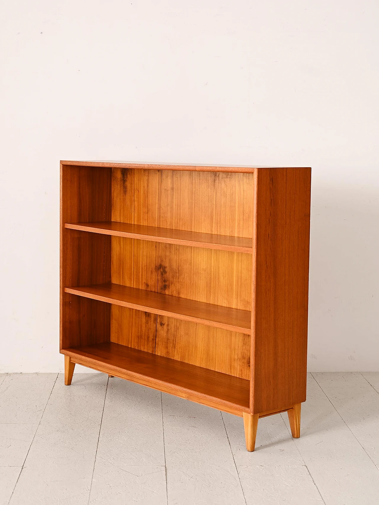 Swedish teak bookcase 4