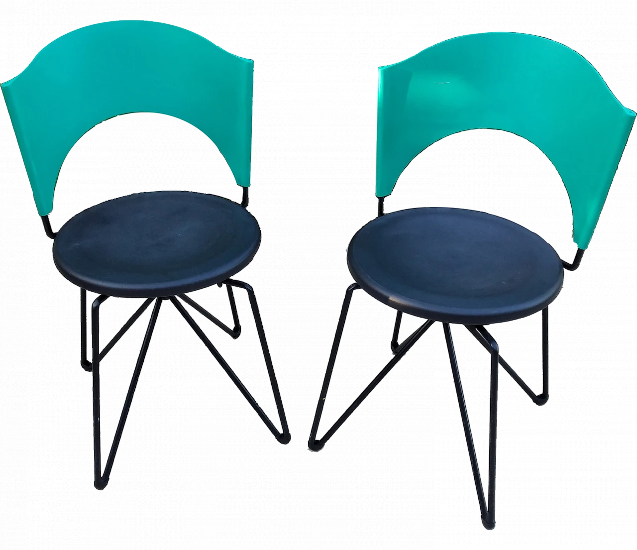 Pair of chairs by Carlo Bartoli for Bonaldo, 80s 11