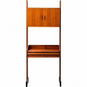 Teak bookcase cabinet, 1960s