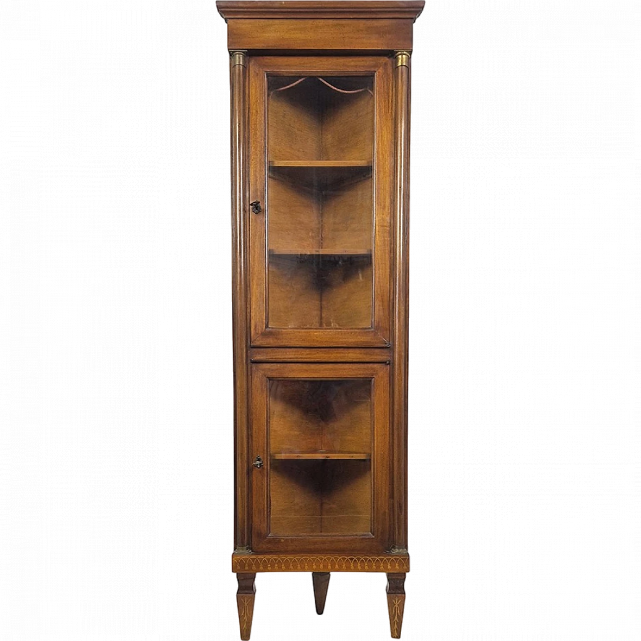 Empire corner showcase shelf, early 20th century 13