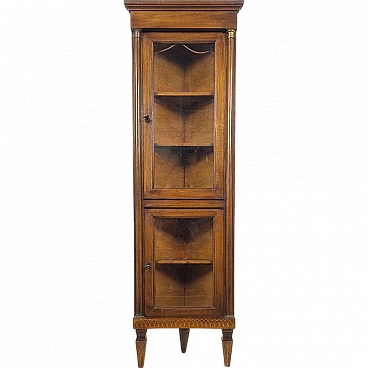 Empire corner showcase shelf, early 20th century