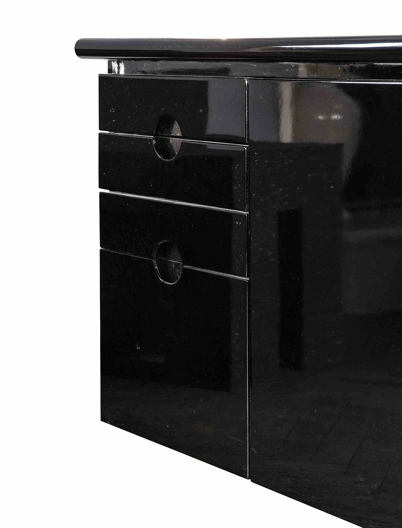 Luigi Caccia Dominioni, Black Sideboard by Luigi Caccia Dominioni for Azucena - Italy 1960s 1960s-1970s 4