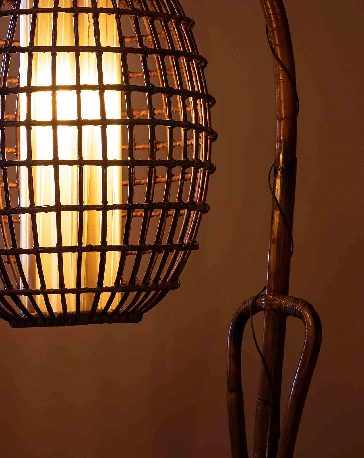 Italian Artist, Bamboo Lamp 1960s-1970s 2