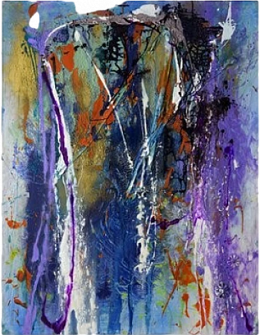 I Desire Freedom by Lola Vitelli, mixed media on canvas, 2000s