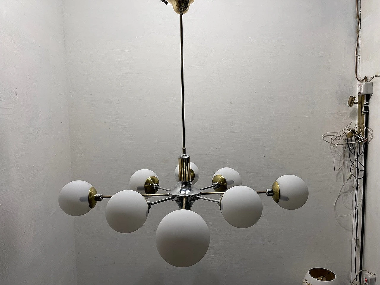 Sputnik Chrome Brass Chandelier 8 Lights 5