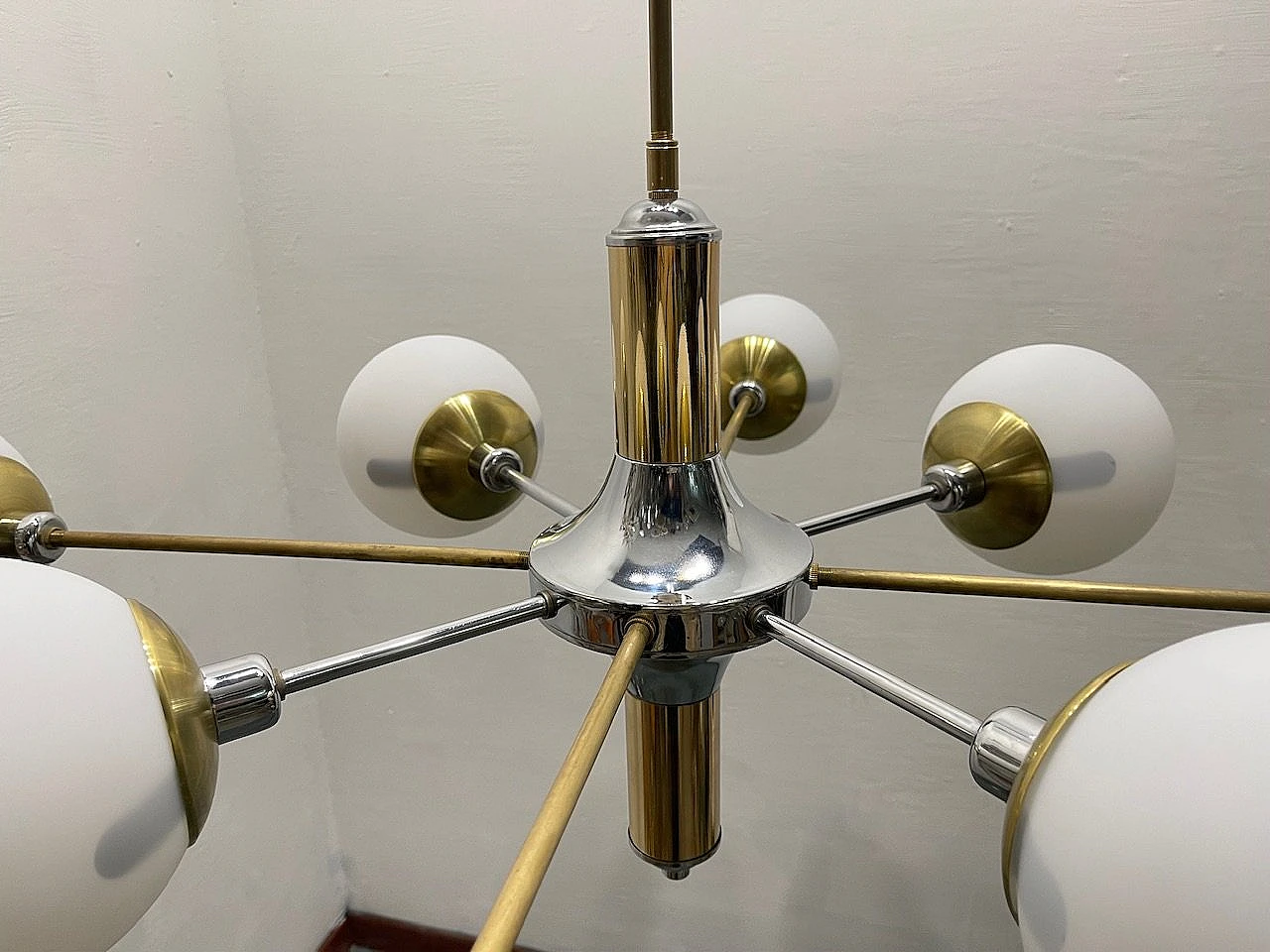 Sputnik Chrome Brass Chandelier 8 Lights 6