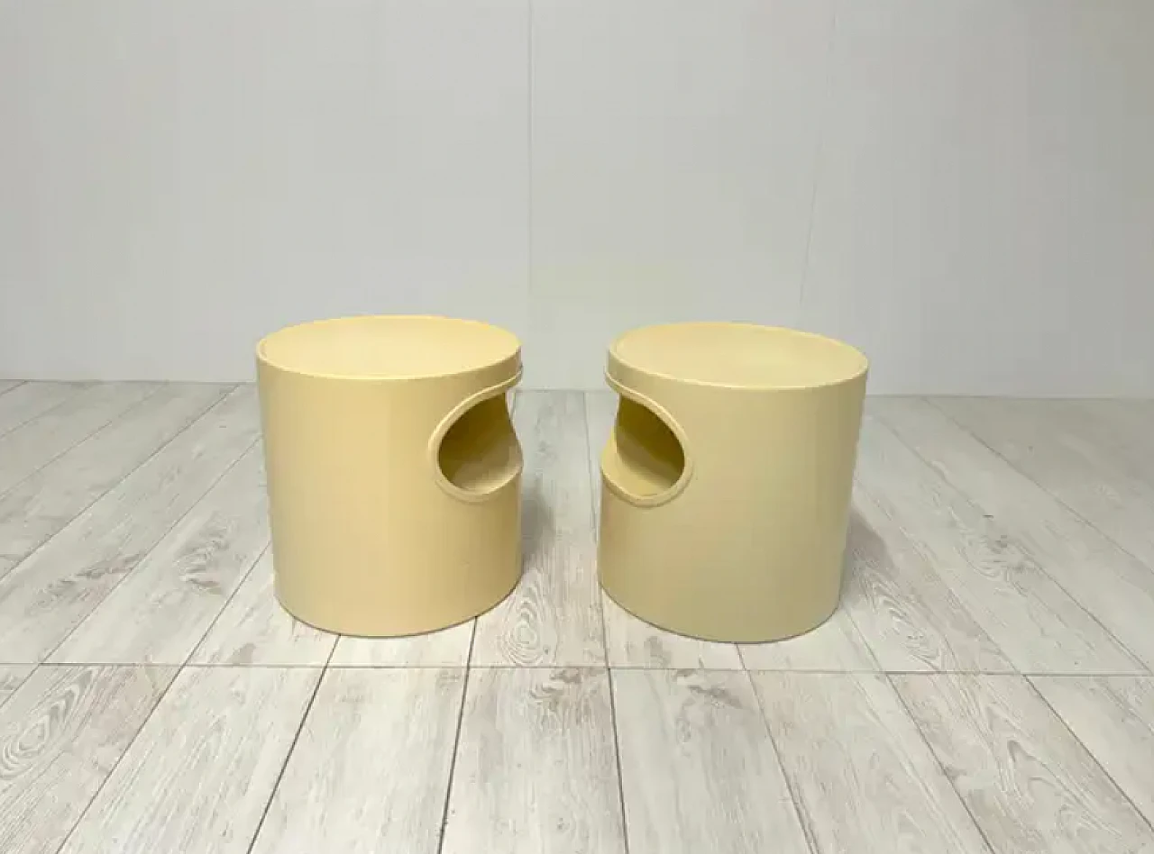 Pair of Giano Vano bedside tables by Schweinberger for Artemide, 1970s 7