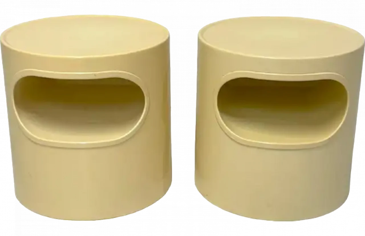 Pair of Giano Vano bedside tables by Schweinberger for Artemide, 1970s 8