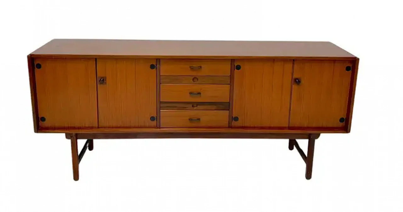 Credenza in legno di teak di Barovero, anni '60 1