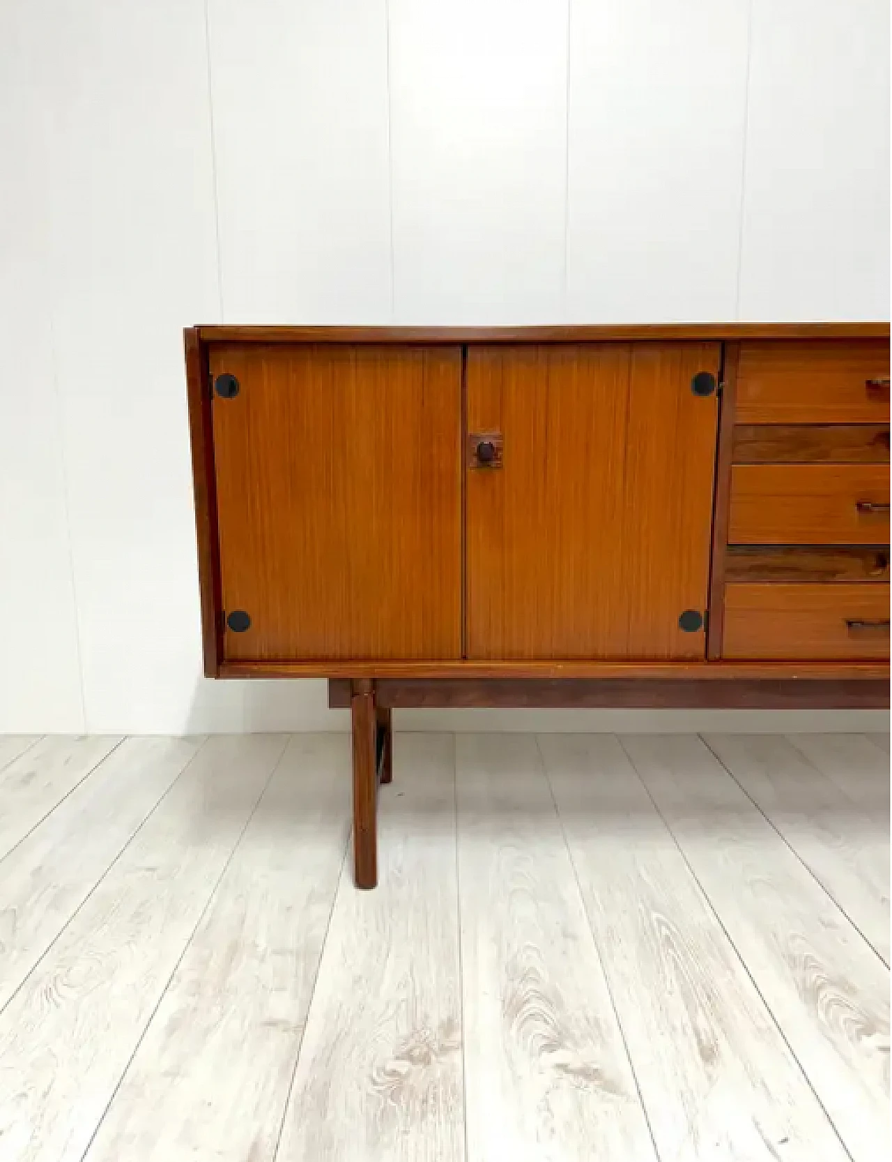 Credenza in legno di teak di Barovero, anni '60 2