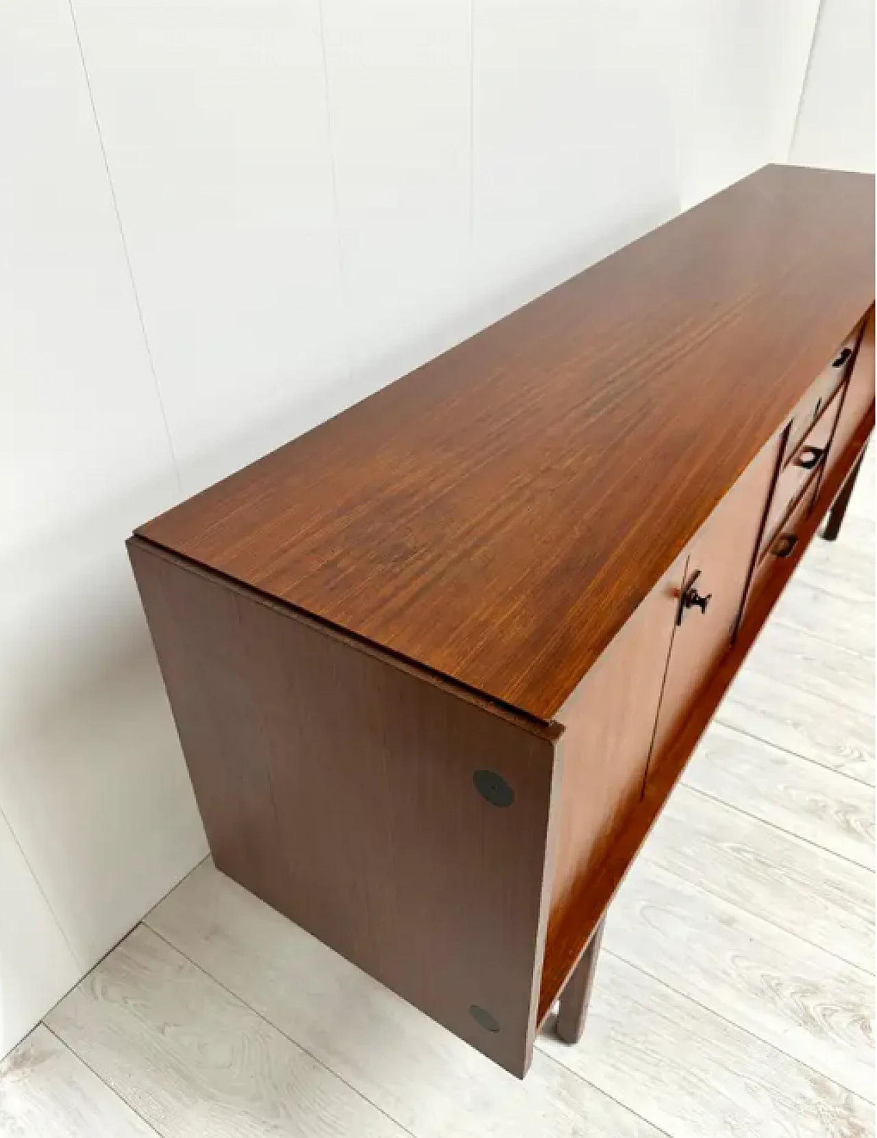 Credenza in legno di teak di Barovero, anni '60 6