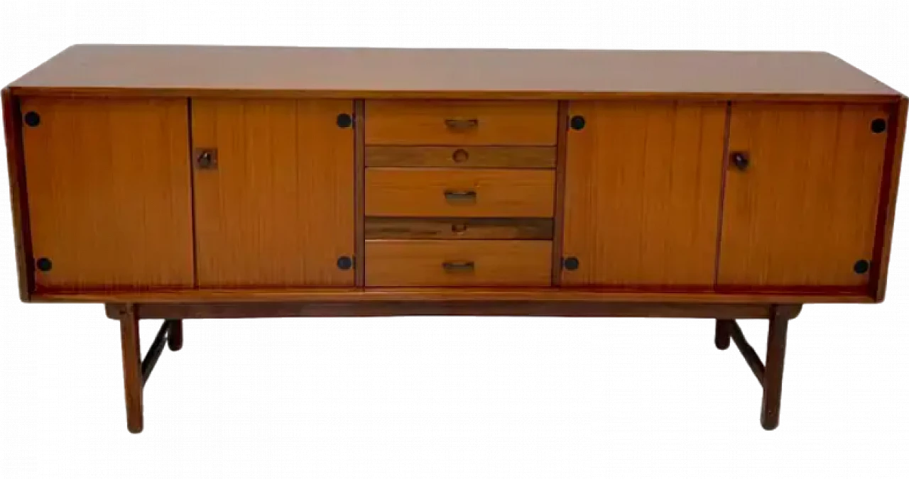 Credenza in legno di teak di Barovero, anni '60 19